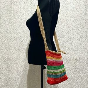 The Sak vibrant crocheted crossbody bag